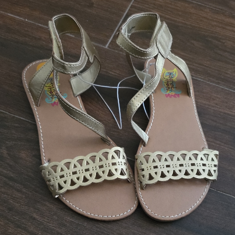 Rachel Shoes Gold Kids Sandals